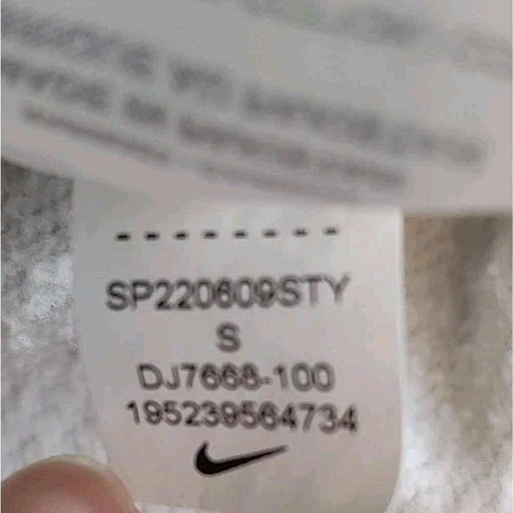 Men's Vintage 90's Nike Center Check Swoosh White Hoodie Sweatshirt - Small - Picture 5 of 5